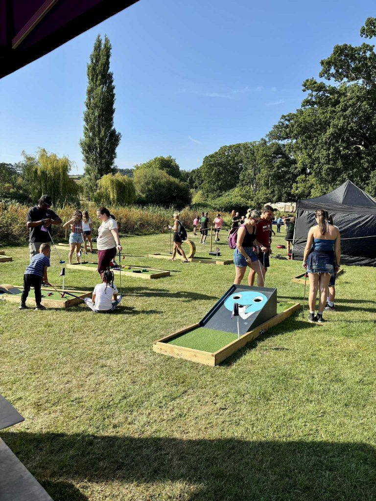 Mini golf festival activity